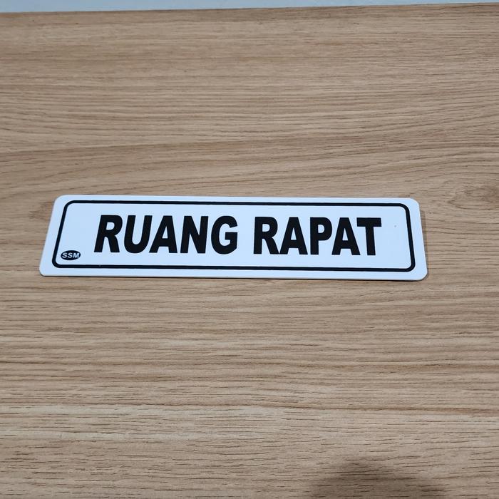 Jual Sign Label Akrilik RUANG RAPAT UKURAN KECIL - Kota Bekasi ...