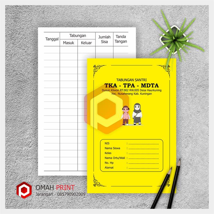 Gambar Buku Tabungan Custom - 10 dari Omah-Print undefined Tokopedia