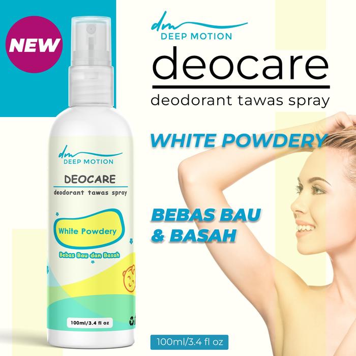 Gambar Deodoran Spray Tawas 100ml Penghilang Bau Ketiak Deep Motion - WHITE POWDERY dari Hop & Mom NEW undefined Tokopedia