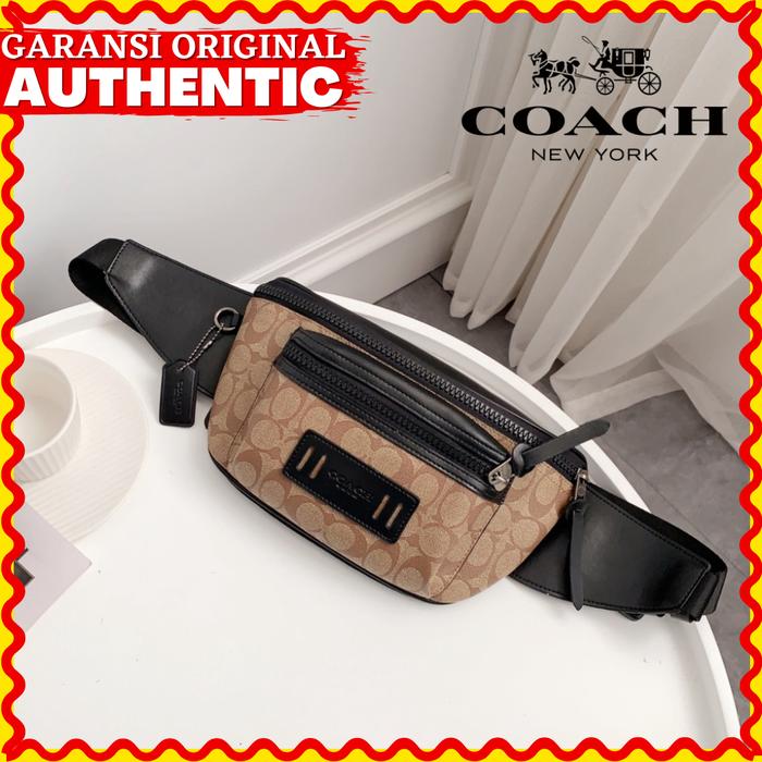 Coach Leather Coach Men's Terrain Belt Bag Jual Tas WaistBag