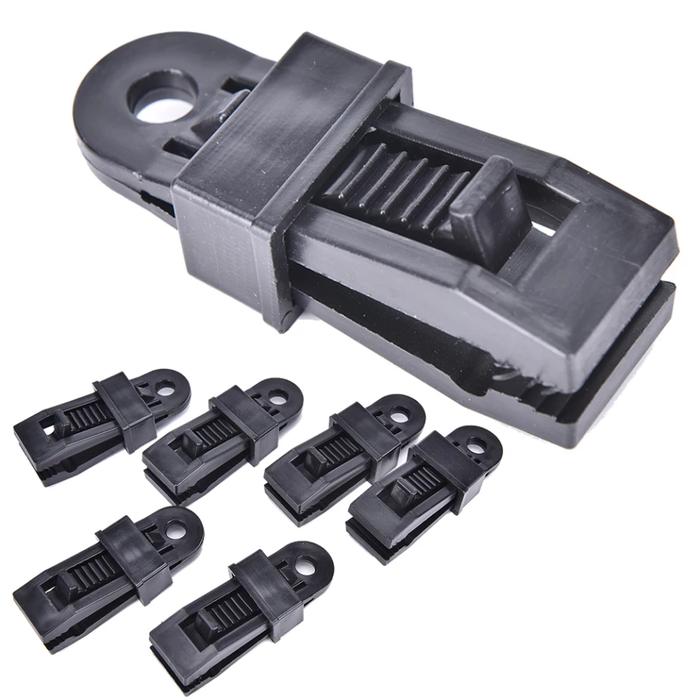 Gambar Klip Penjepit Tali Flysheet Tenda Terpal Camping Campervan - Hitam Jepit dari GorgioClick undefined Tokopedia