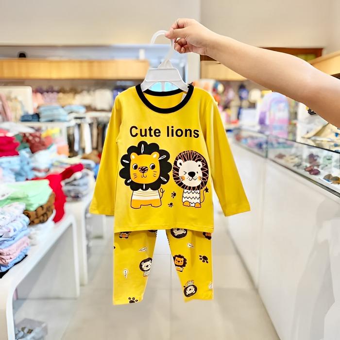 Gambar Piyama Anak L/L Cute Lions - Macadamia Little Glamz dari Macadamia Little Glamz undefined Tokopedia