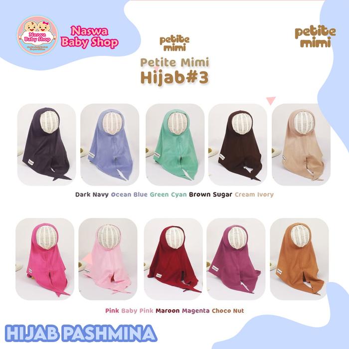 Gambar Petite Mimi Hijab Pashmina Kerudung Anak 0-2 Tahun - Green Cyan, 12-24 Bulan dari Naswa Baby Shop undefined Tokopedia