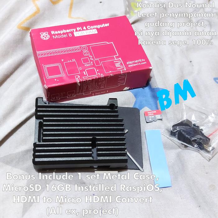 Gambar Raspberry Pi 4 Model B RAM 2GB raspi 4 B 2 gb ram Made In UK NEW ORI - Baru/ NEW dari BMastr undefined Tokopedia