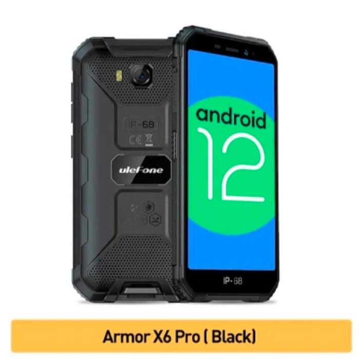 Gambar Ulefone Armor X6 Pro Android 12 Rugged Smartphone 128GB Expansion NFC - black dari indemand id undefined Tokopedia
