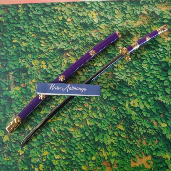 Gambar Nara Animanga Action Mini Figure Pedang Anime One Piece Zoro - Enma+Stand dari Nara Animanga undefined Tokopedia