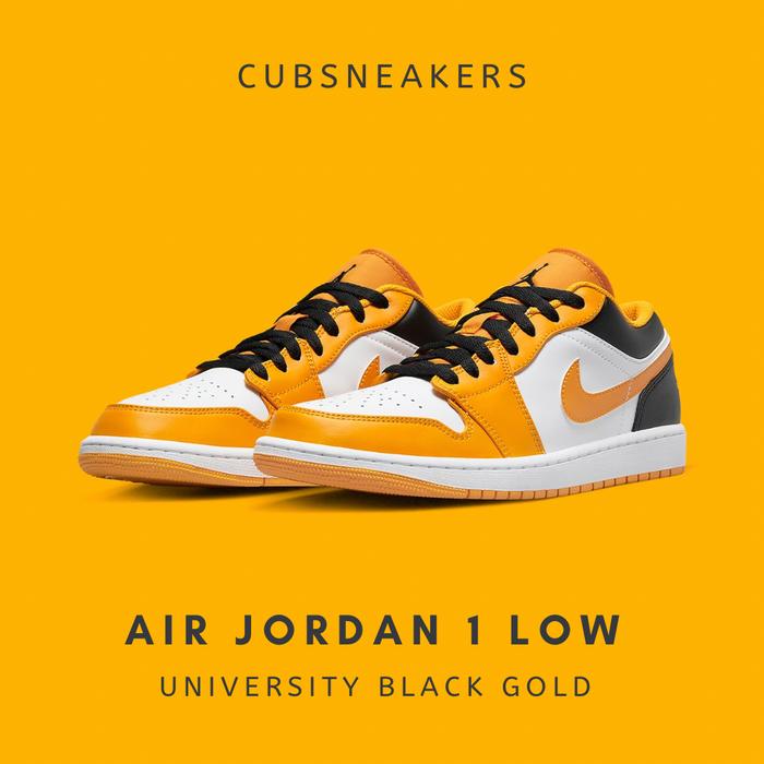 Jual AIR JORDAN LOW UNIVERSITY BLACK GOLD (HIGH MID TAXI YELLOW