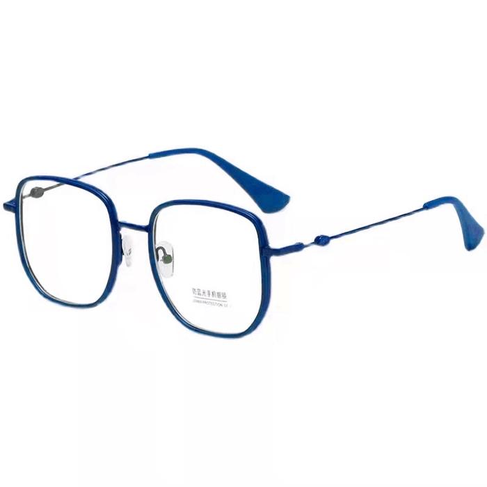 Gambar Kacamata Anti Radiasi 6651 Kacamata Fashion Unisex Frame Poligonal - NAVY dari Mynoona Toona undefined Tokopedia