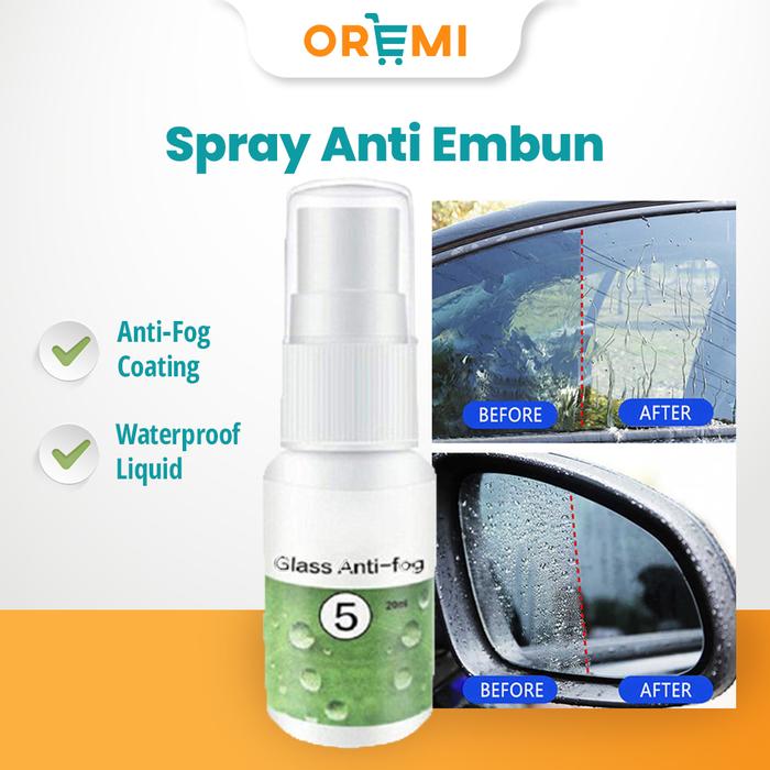 Gambar Anti Fog Glass Spray Liquid - Cairan Anti Embun Kaca Mobil Spion Helm - 20 ML dari OremiShop_NEW undefined Tokopedia