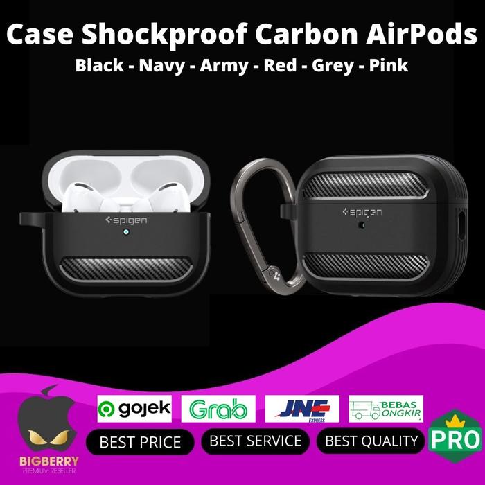 Jual Casing Shockproof Carbon AirPods Pro 2022 2021 Gen Case