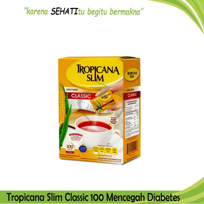 Gambar Tropicana Slim Sweetener Classic Sachet Gula Rendah Kalori - 100 dari APOTEK SEHATI SURABAYA undefined Tokopedia