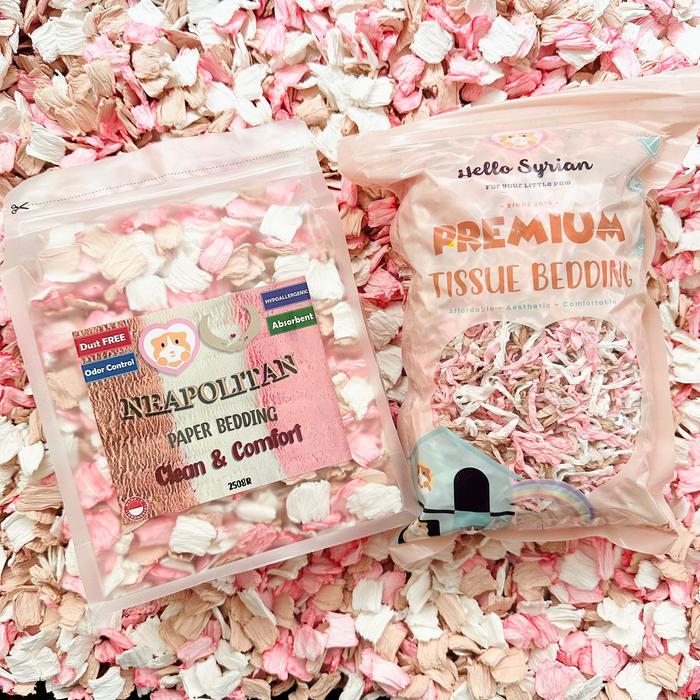 Gambar Paper Bedding & Tissue Bedding Hello Syrian x Hamppiness (Neapolitan) dari Hello Syrian undefined Tokopedia