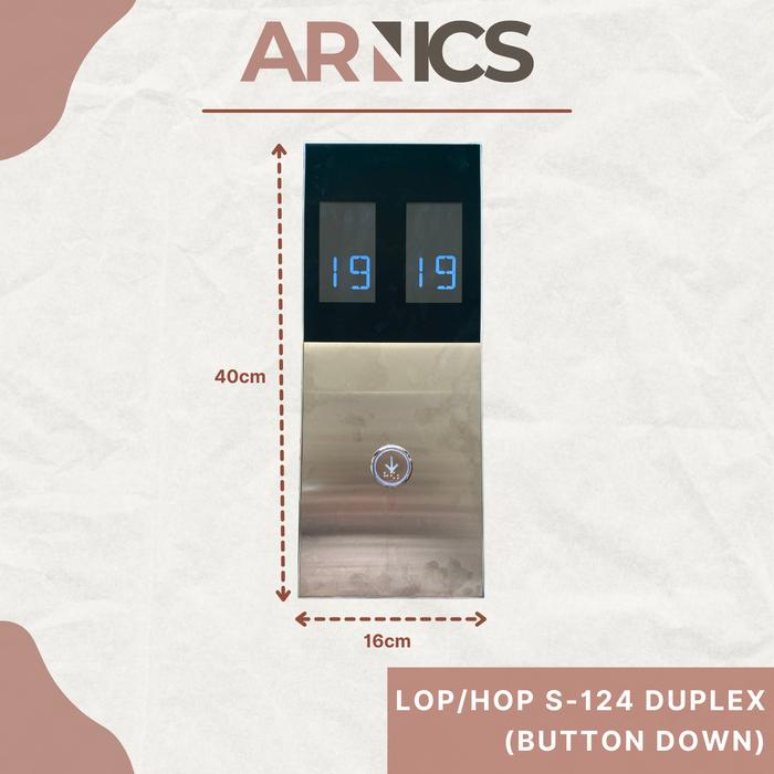 Gambar Elevator LOP S124 Duplex / HOP Lift Duplex button Up/Down/Up and Down - LOP Down dari Arnics undefined Tokopedia