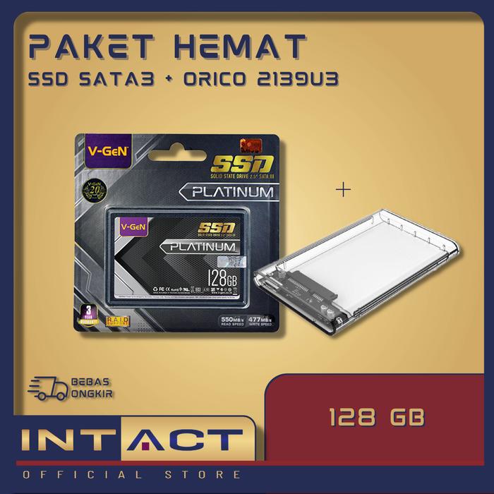 Jual SSD SATA V-GeN HDD/SSD Enclosure ORICO 2139U3 PAKET