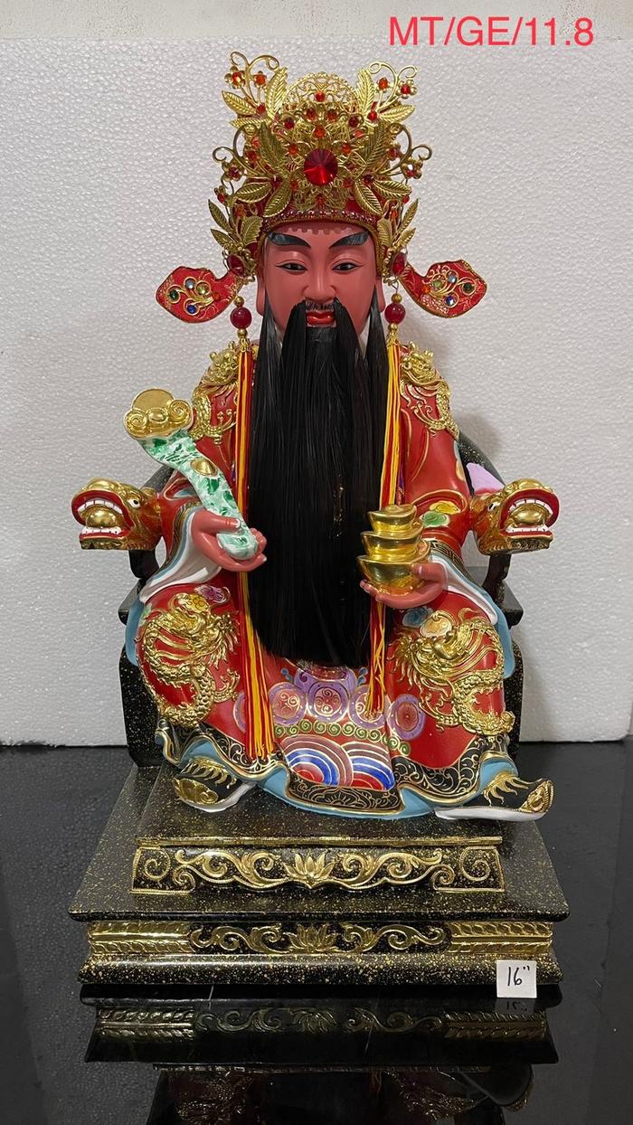 Gambar Patung dewa rezeki / cai sen ye / cai sin ya kayu taiwan mata tanam dari Toko sun lie_NEW undefined Tokopedia