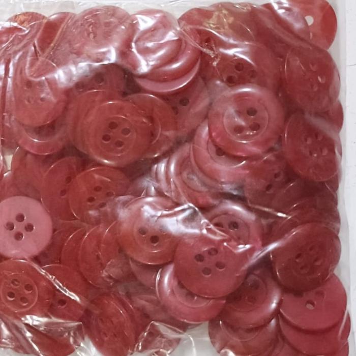 Gambar isi 144 pcs kancing celana /kancing baju/32L/21MM/ kancing jas 2 cm - MERAH NO.7 dari MULTI JAYA ACC99 undefined Tokopedia