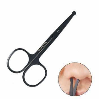 Gambar Gunting Cukur Bulu Hidung Nose Hair Scissor Stainless Steel - Hitam dari FavoritMurah undefined Tokopedia