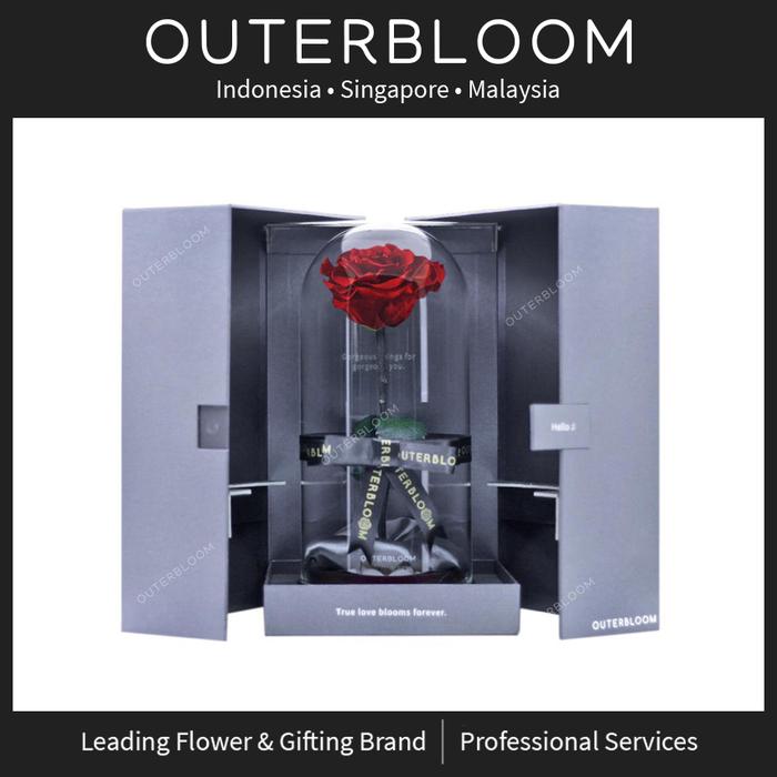 Gambar Outerbloom Enchanted Dome - Passionate Red - Bunga Mawar Merah - Red dari Outerbloom undefined Tokopedia