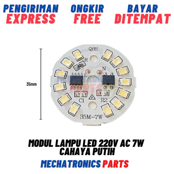 Gambar Modul Lampu LED 220V AC Cahaya Putih White Diameter - 7W dari Mechatronics Store undefined Tokopedia