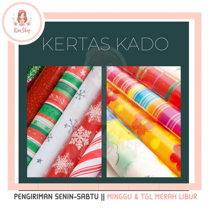 Gambar Kertas Kado Kartu Ucapan Souvenir Hadiah Paper Wrapping Gift Card - KERTAS KADO dari KIM SHOP_NEW undefined Tokopedia