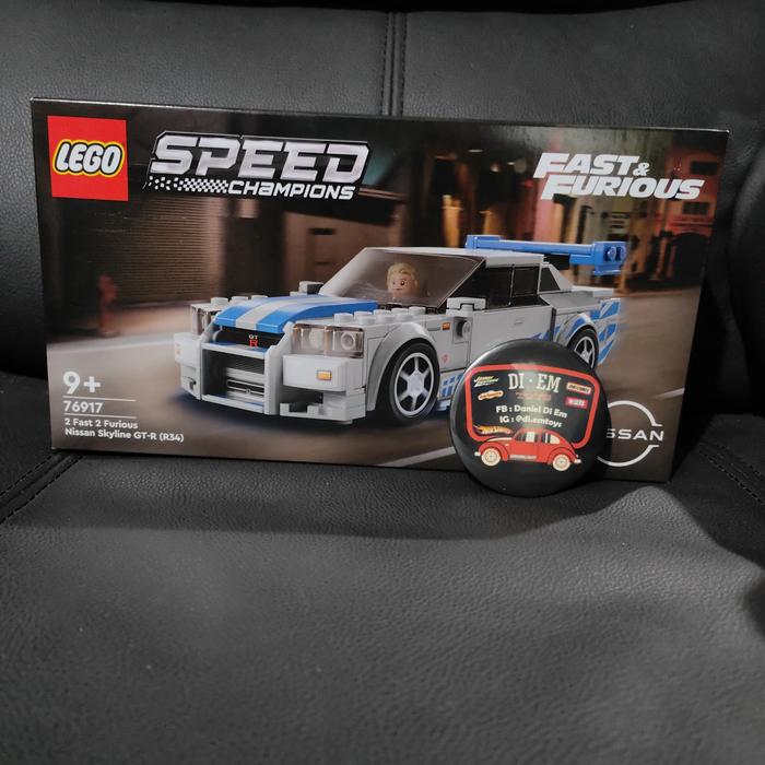 Gambar Lego 76917 Speed Champions Fast and Furious Nissan Skyline GT-R (R34) dari DiEmToys undefined Tokopedia