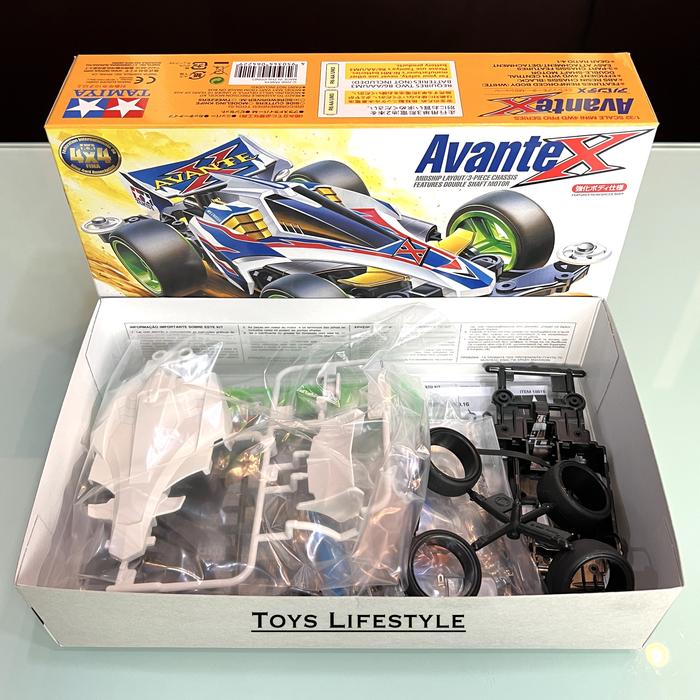 Gambar Mainan Rakit Mobil Tamiya Mini 4WD Original Asli - Avante X dari Toys Lifestyle undefined Tokopedia