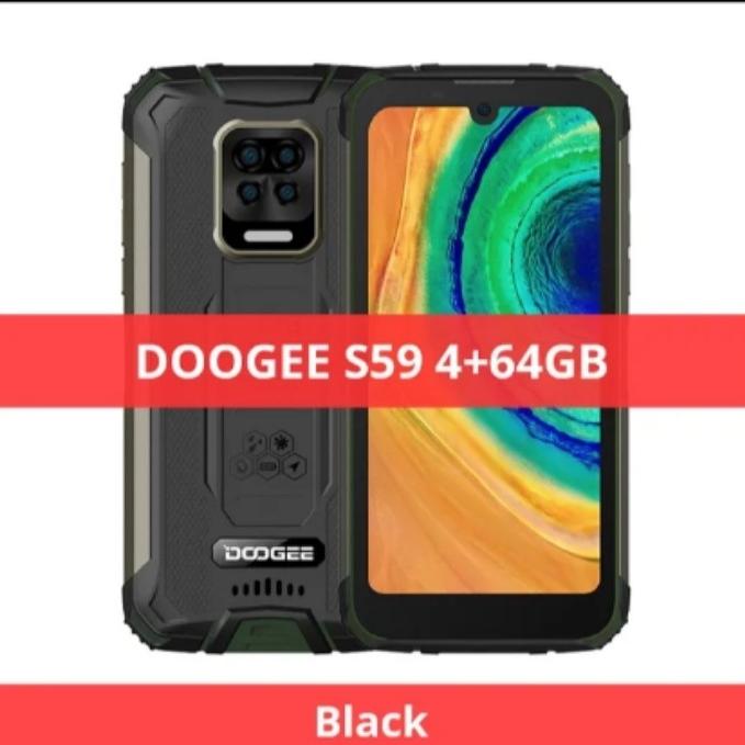 Gambar DOOGEE S59 Rugged Phone 10050mAh Super Battery Smartphone 4GB+64GB - Hitam dari indemand id undefined Tokopedia