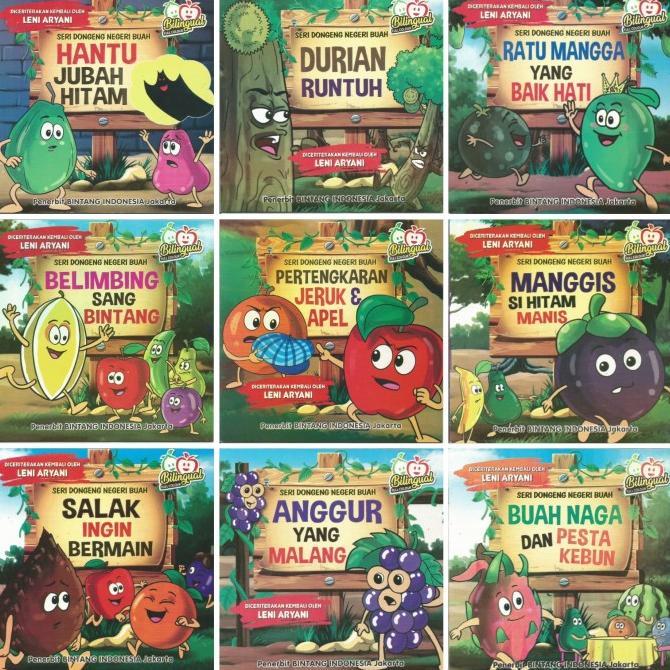 Jual Buku Cerita Anak Seri Dongeng Negeri Buah 2 Bahasa Bergambar ...