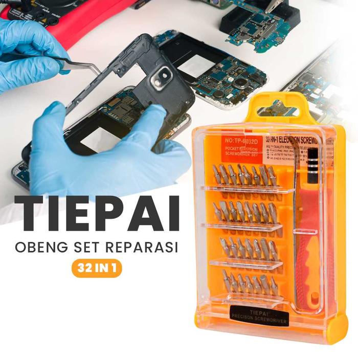 Gambar Taffware Obeng Set Reparasi Smartphone 115 in 1 Screwdriver - 10817 - 32 in 1 dari BudgetGadget undefined Tokopedia