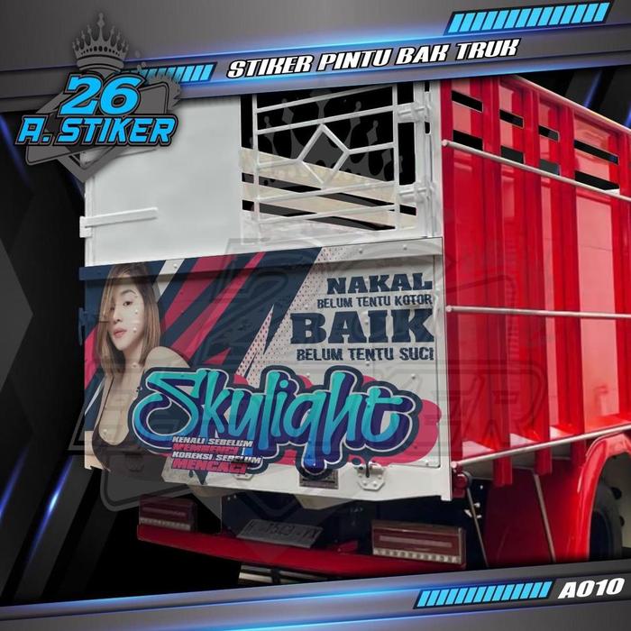 Gambar Stiker Decal Pintu Bak Belakang SKYLIGHT NAKAL BELUM TENTU KOTOR - NORMAL dari HUD-otomoto undefined Tokopedia