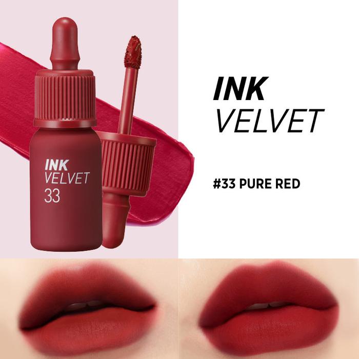 Gambar PERIPERA INK VELVET RED COLLECTION 32 - 34 - 33 PURE RED dari PERIPERA OFFICIAL undefined Tokopedia