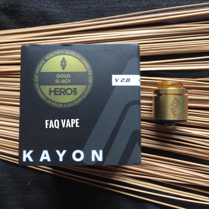 Gambar KAYON V2 RDA 24mm Authentic - Kayon V 2 By Hero57 .FAQ - Matte Black dari FAQ VAPE undefined 5 Tokopedia