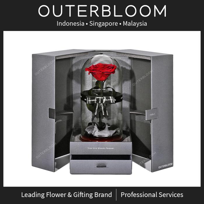 Gambar Outerbloom Bunga Valentine - The Novo Enchanted Dome - Passionate Red - Novo RED dari Outerbloom Kota Administrasi Jakarta Selatan Tokopedia