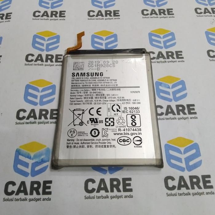 Gambar BATTERY SAMSUNG NOTE 10 PLUS EB-BN972ABU ORIGINAL 100%COPOTAN dari EZ-SHOP89 undefined Tokopedia