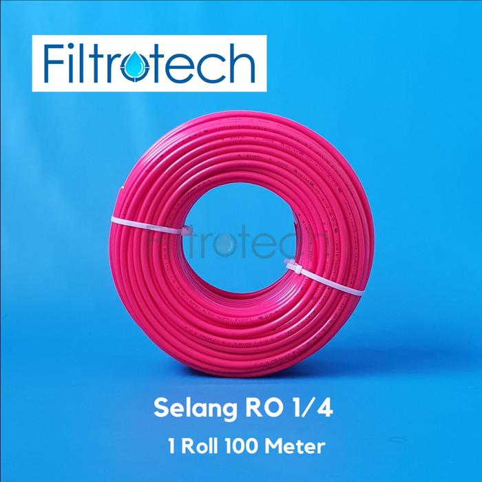 Gambar Selang RO 1/4 Warna  / 1 Roll 100 Meter - Merah dari Filtrotech undefined 5 Tokopedia