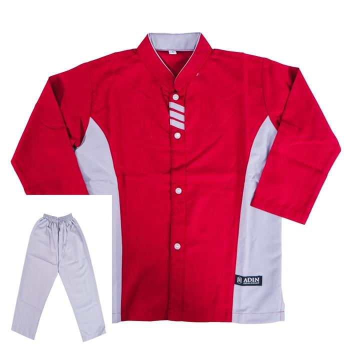 Gambar Baju koko anak laki laki by ADIN Pekalongan murah - Maroon Panjang, No. 3 dari ADIN Pekalongan undefined Tokopedia