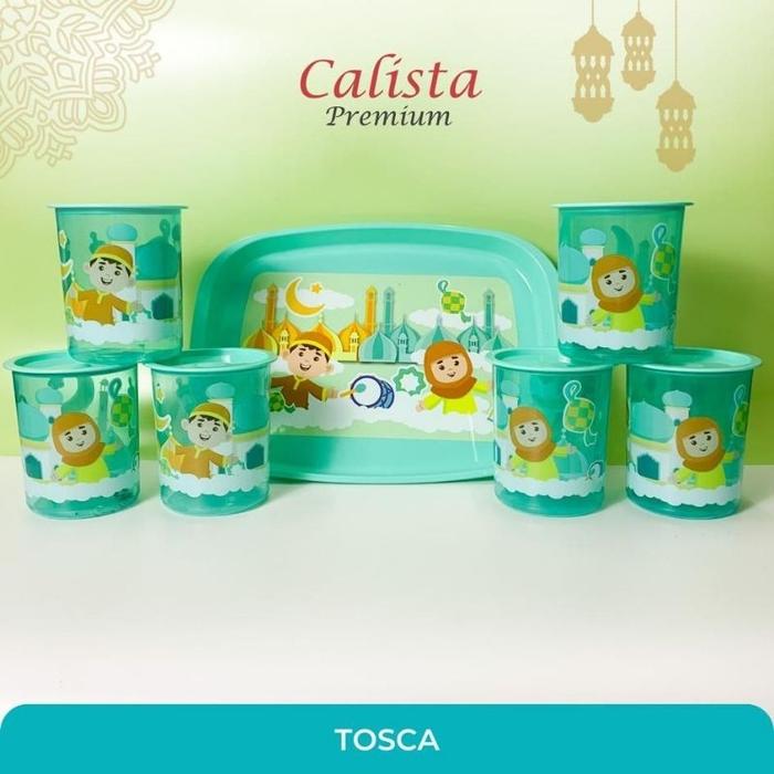 Gambar CALISTA - Toples Kue Lebaran Set isi 6pcs + 1 Nampan / TOBAKI - OENTOE - Tosca dari Gudang-Lunchbox undefined Tokopedia