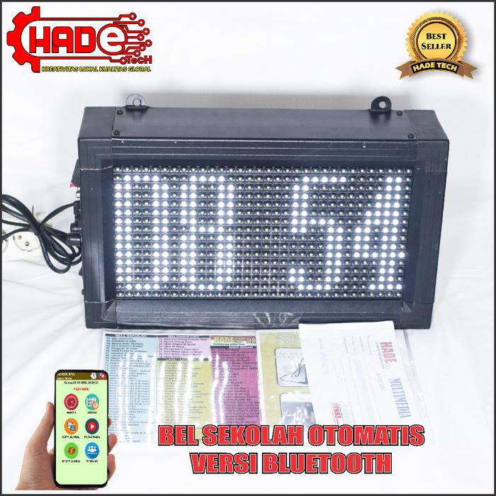 Gambar BEL SEKOLAH/PABRIK OTOMATIS JAM DIGITAL VERSI ANDROID PLUS AMPLIFIER - Putih dari Cv.Hadetech Berkah undefined Tokopedia