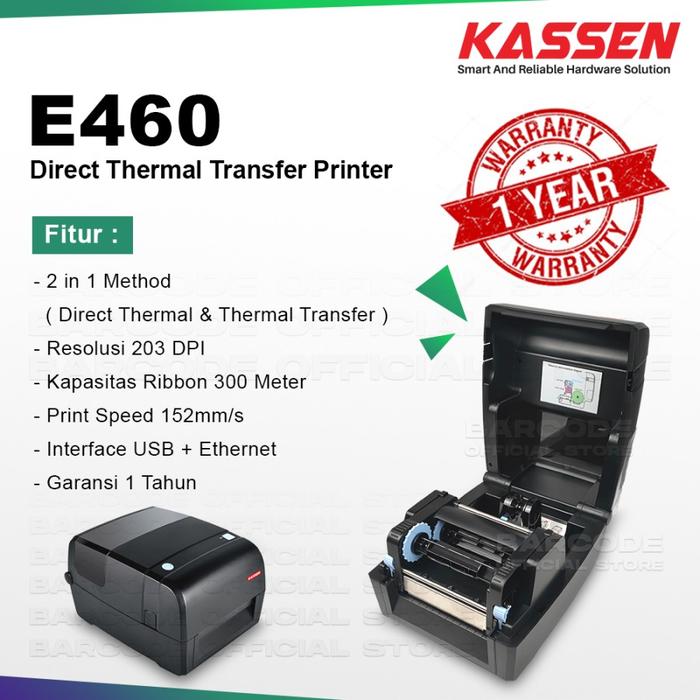Gambar Printer Barcode GPrinter GP-1224T Cetak Label Pengiriman E-Commerce - Kassen E460 dari Barcode Store Solutions undefined Tokopedia