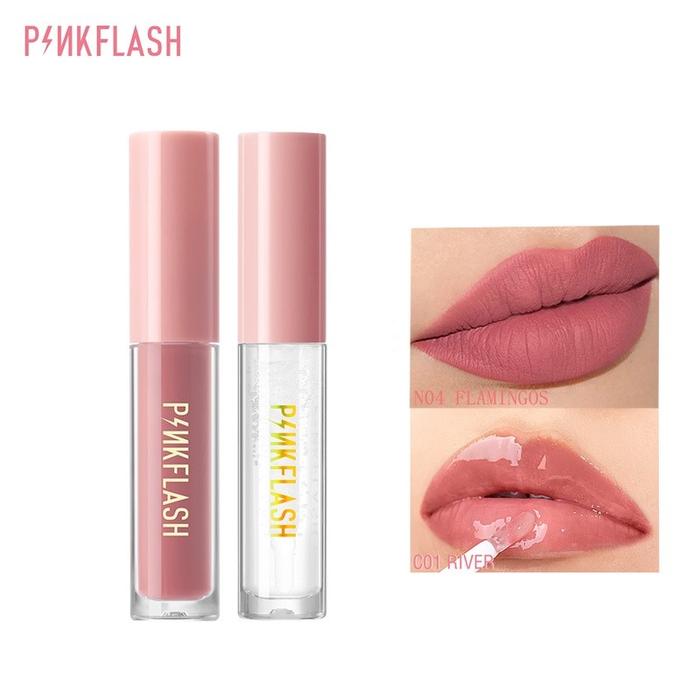 Gambar SPECIAL PINKFLASH 2Pcs Matte Liquid Lipstick + Lip Gloss Bundling dari BEAUTY ENTITY undefined 5 Tokopedia