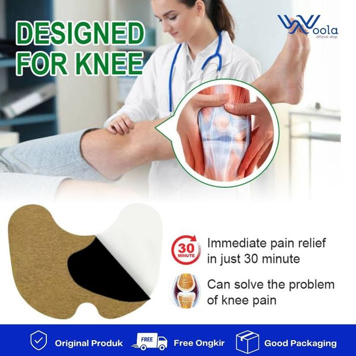 Gambar Herbal Knee Patch Koyo Nyeri Sendi Lutut Dengkul dari WOOLA Official shop undefined Tokopedia