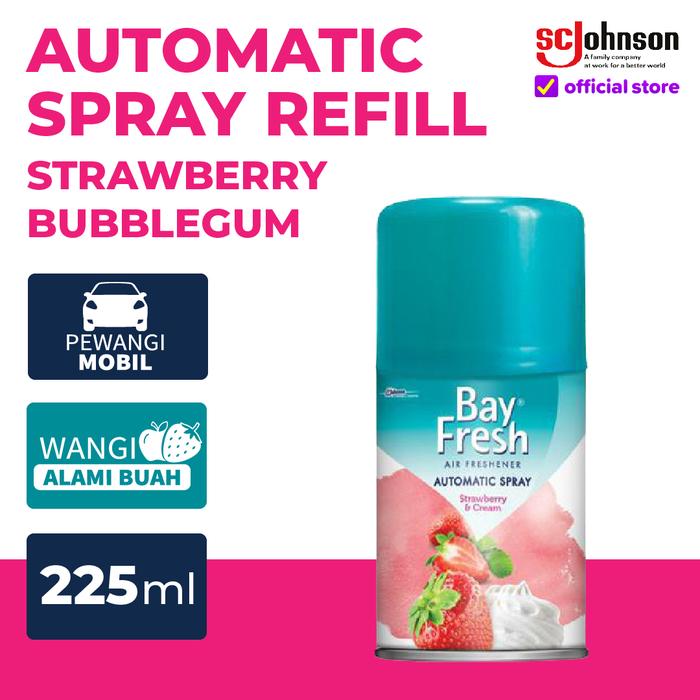 Gambar Bayfresh Matic Spray Strawberry Bubblegum 225mL dari SC Johnson & Son Indonesia undefined Tokopedia