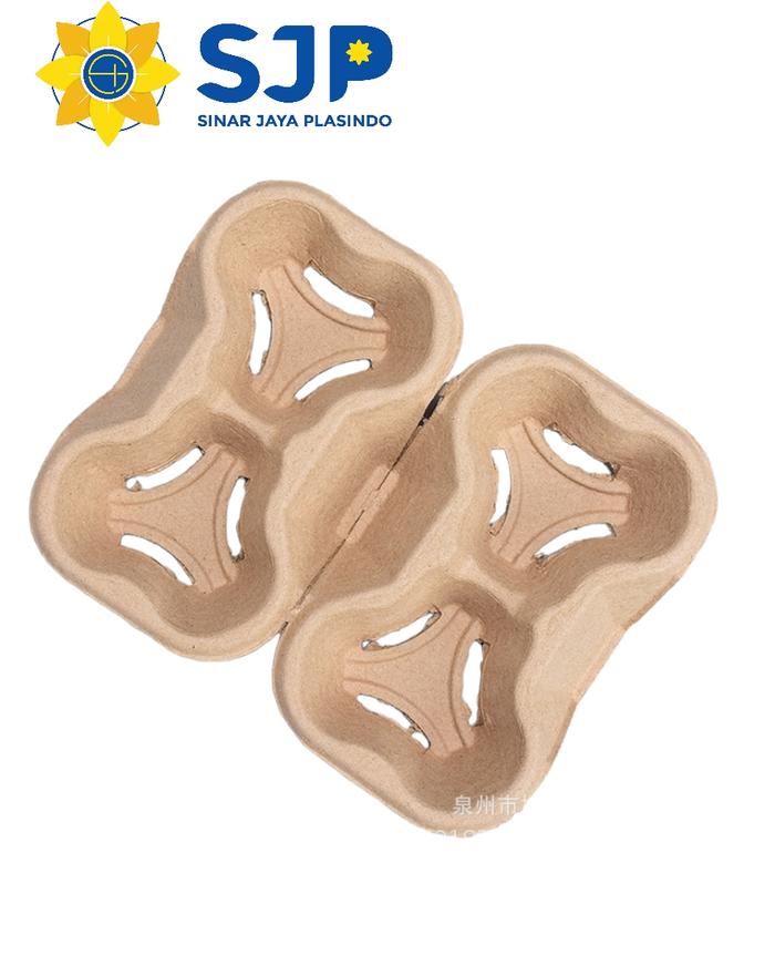 Jual Paper 4 Cup Holder 2 in 1 bisa di belah 2 Tatakan gelas plastik ...