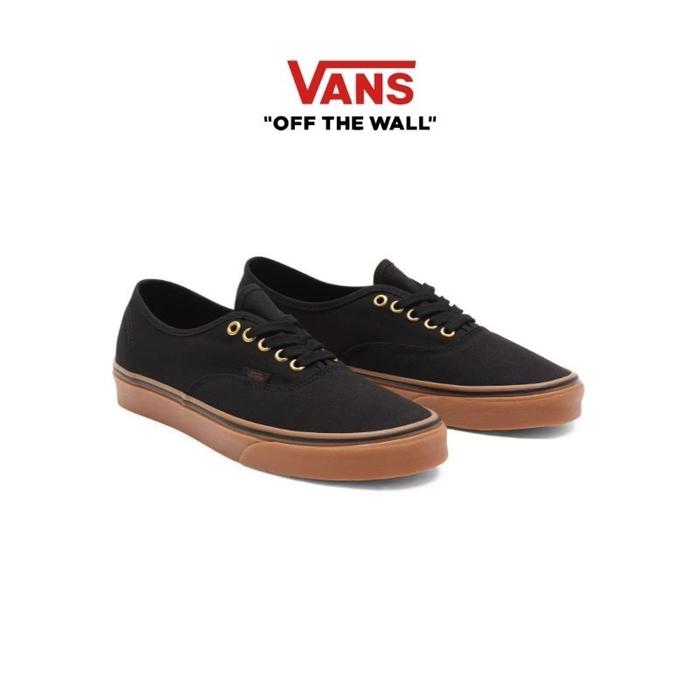 Boot Lace Vans Authentic Gum Sole Gold VANS The Authentic Black