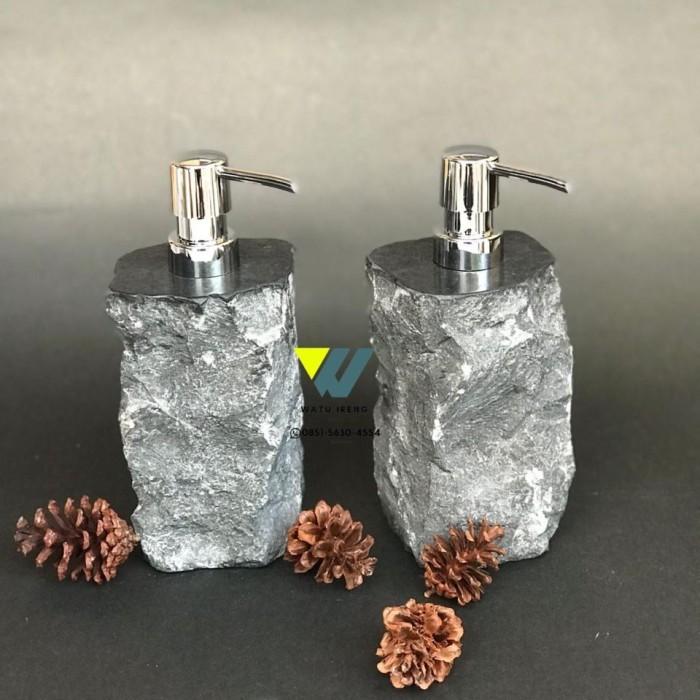 Gambar Soap Dispenser Marmer Unfinished | Tempat shampoo marmer marble - Hitam dari Watu Ireng Tulungagung undefined Tokopedia