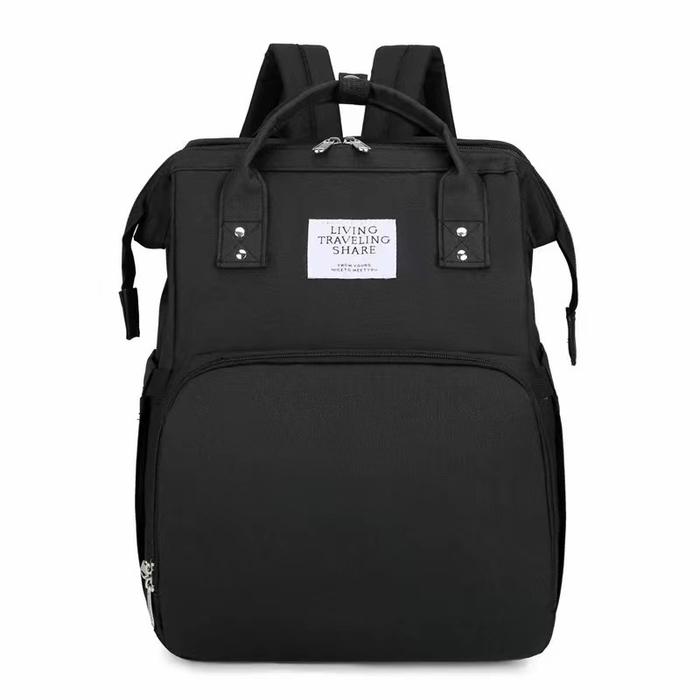 Gambar Tas Perlengkapan Bayi Multifungsi 2in1 Kasur Tidur Diaper Bag KIDDIE S - Hitam dari ZaakirahOlshopy undefined Tokopedia