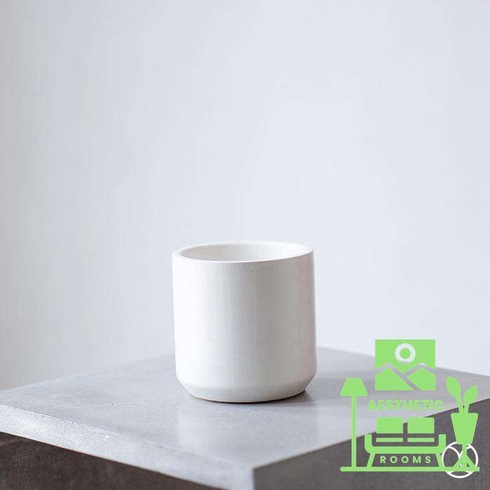 Gambar Murah CONCREATE LIVING Pot 12Cm Cassa Home Decor 12 Cm Pot Aesthetic / - Putih dari Aesthetic Rooms undefined Tokopedia