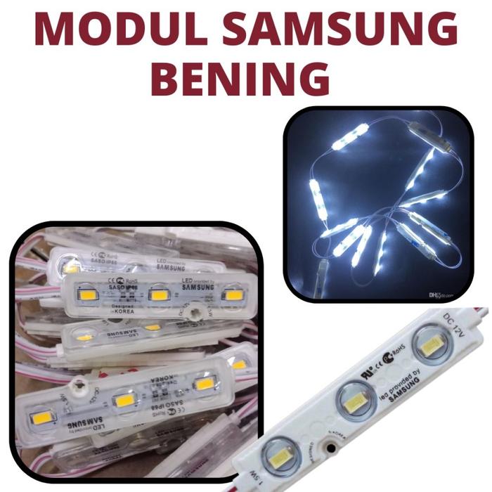 Gambar LED Module 1,5W Samsung 12V LED Modul 3 Mata IP68 1,5 watt Full pack - BENING WH 6000K dari LED SPECIALIST_NEW undefined Tokopedia