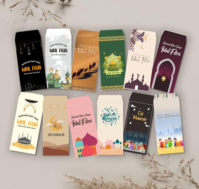 Gambar (isi 10) Amplop lebaran Angpao lebaran idul fitri eid mubarak Angpau Uang - Random dari mediakertas undefined Tokopedia