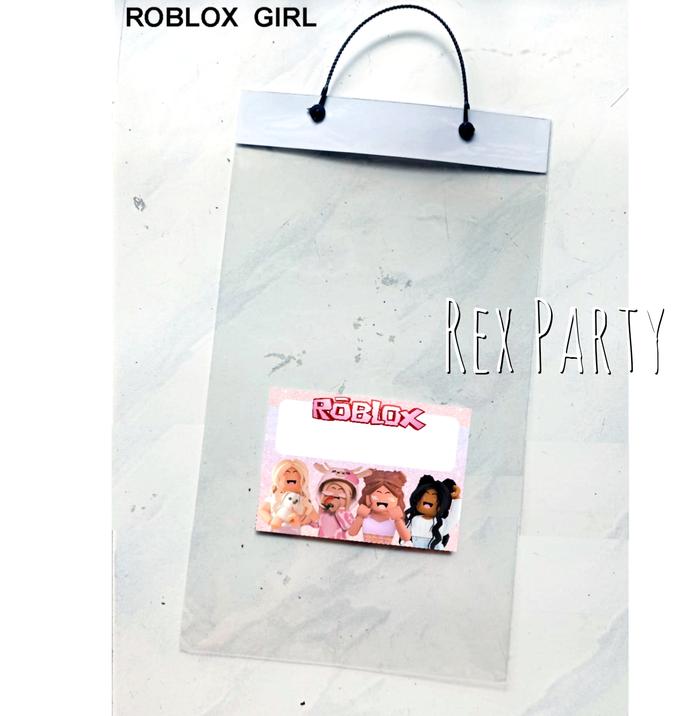 Gambar Goodie Bag/Kantong Souvenir Ultah Karakter/Tas Suvenir/Plastik Suvenir - Roblox Girl, 20x35cm dari REX PARTY undefined Tokopedia